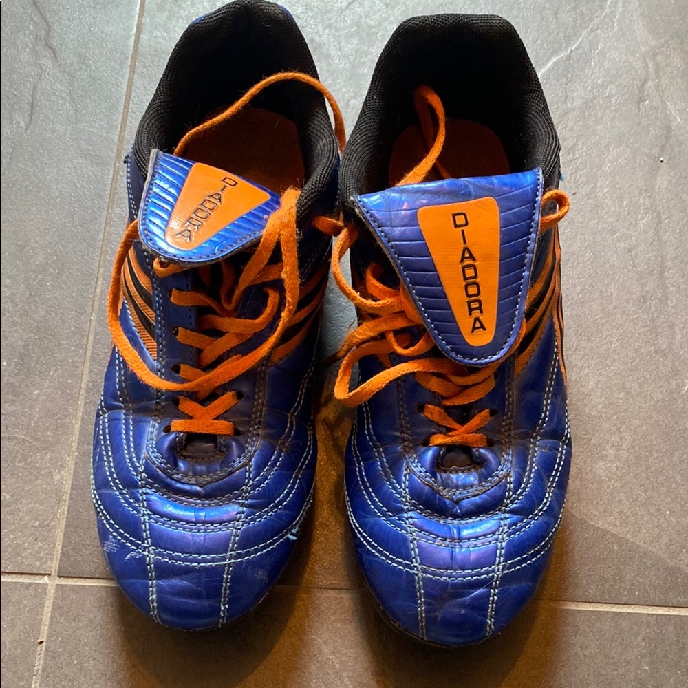 Diadora Kids Shoes - Blue and Orange